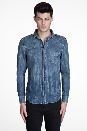 Denim shirt men hot sale celebrity